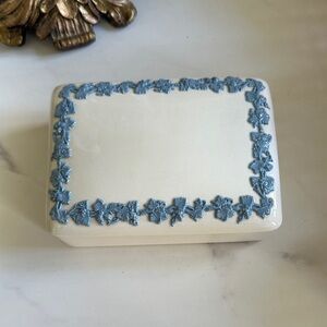 Wedgwood Blue and Cream Accent Box